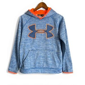 Under Armour Boys Storm Armour  Blue Hoodie with Orange Trim